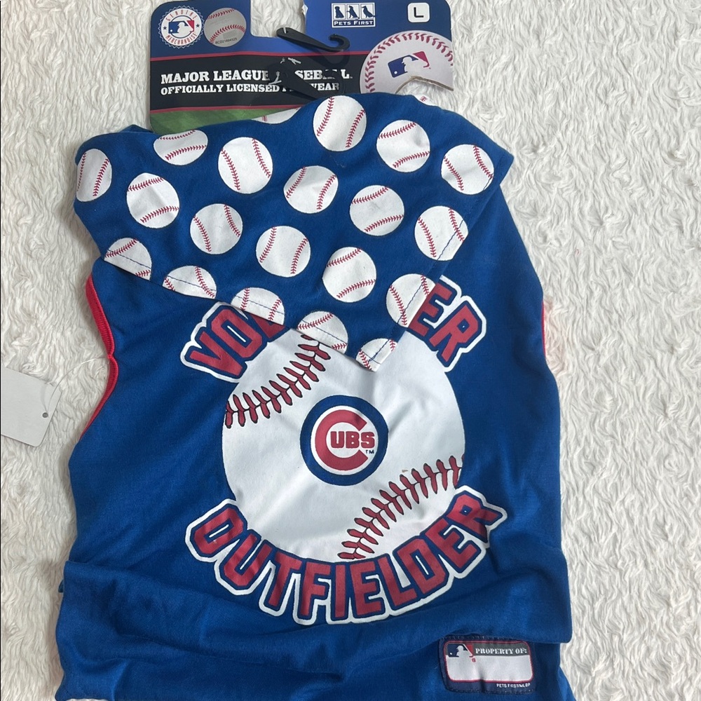 MLB Pet Blue Outfielder Shirt & Bandana NWT